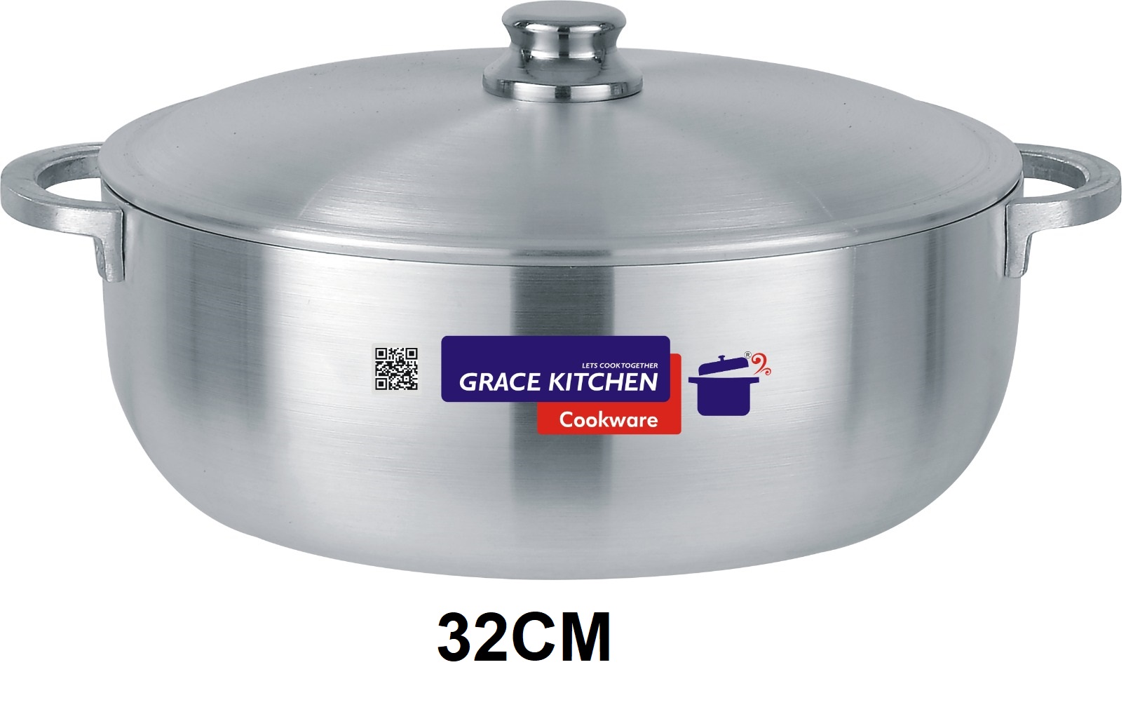 Premium Metal Finish Kaldero 32CM (Shrink Wrapped-Bar Coded)
